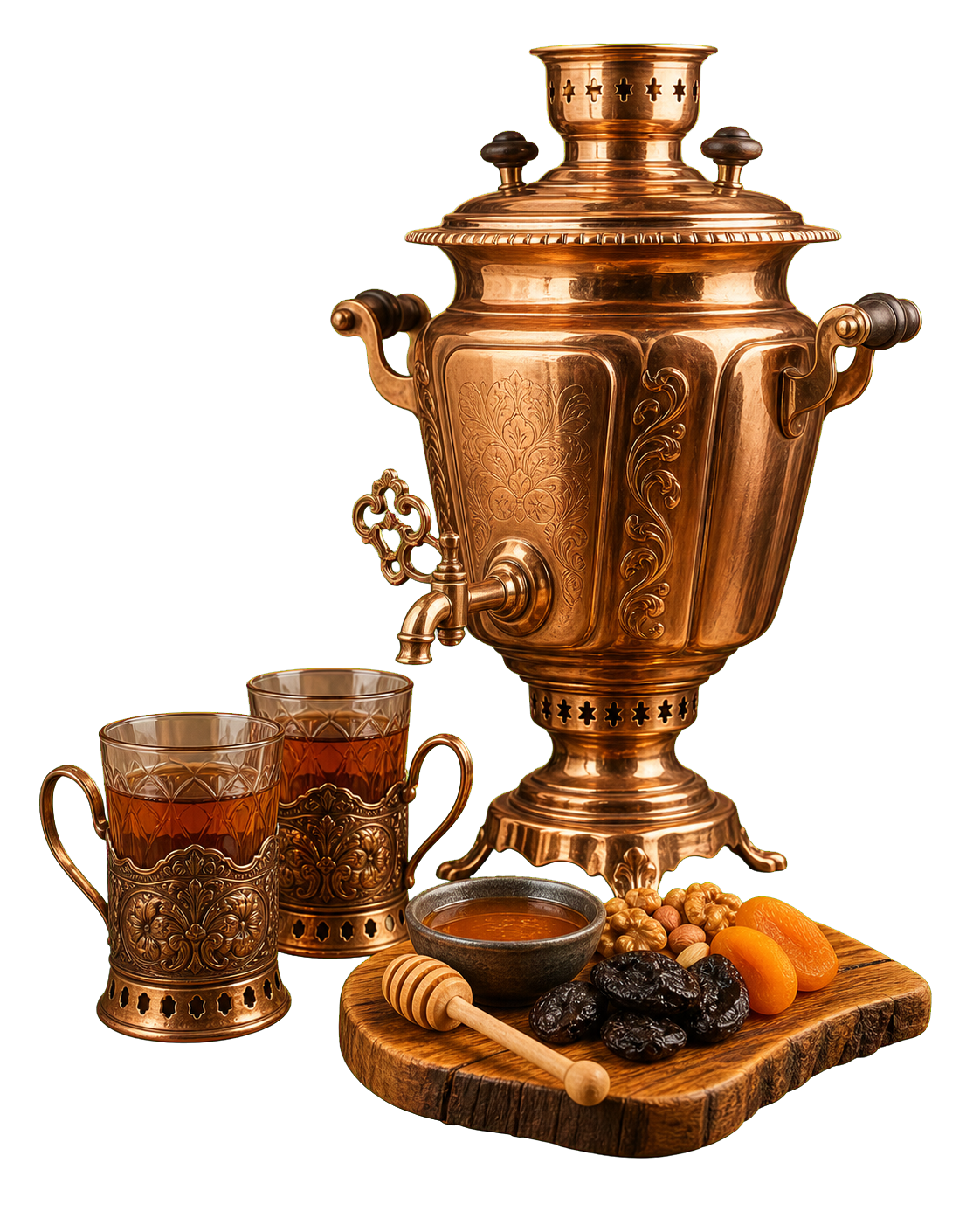 Самовар и закуски